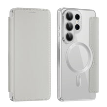 Transparent Flip Leather Magnetic Case for Samsung Galaxy S26 Ultra S25
