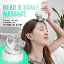 Electric Head Scalp Massager With 4 Heads Portable Handheld Massage