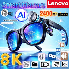 Lenovo Latest AI Smart Translator Sunglasses 2400MP Video 8KPhoto