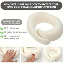 Memory Foam Travel Neck Pillow U-shaped Snail Style Support Portable