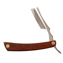 Men's Manual Vintage Shaving Razor Stainless Steel Blade with Ebony