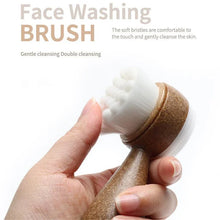 Coconut Shred Handle Facial Brush Double Sided Cleanser Blackhead