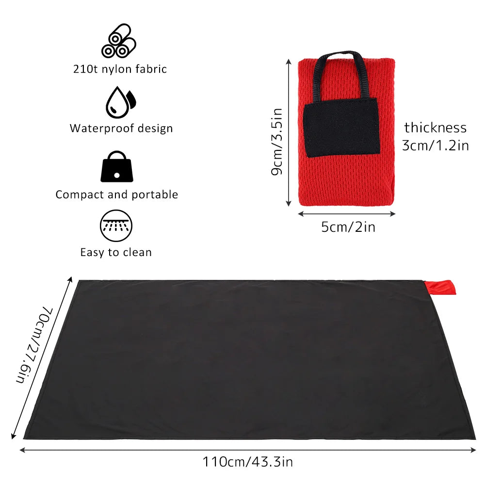 Mini Pocket Picnic Blanket Outdoor Foldable Compact Mat Portable