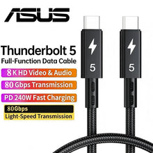ASUS Thunderbolt 5 Cable 80Gbps PD 240W Data Cable Fast Charging 8K60Hz