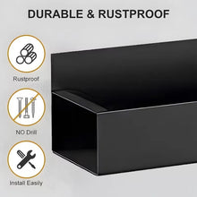 Magnetic Spice Storage Rack Organizer for Refrigerator and Oven Black