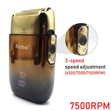 Kemei KM-TX10 Electric Shaver Hair Rechargeable Beard Foil Razor for