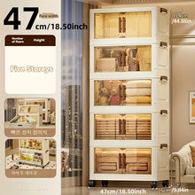 Foldable Storage Box with Clear Door - Spacious, Durable, and