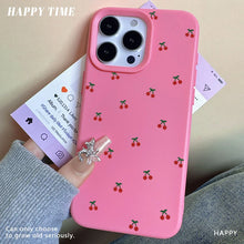 For iPhone 18 17 16 15 14 13 12 11 Pro Max Case Cute Cartoon Cherry