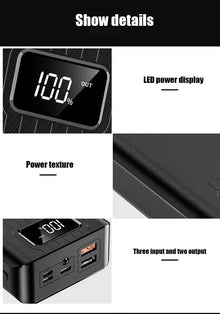 30000mAh/40000mAh Power Bank Portable Charging Poverbank Mobile Phone