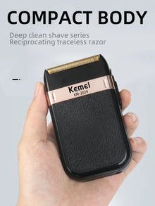 Kemei KM-2024 Electric Shaver for Men Twin Blade Reciprocating Cordless