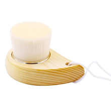 Blackhead Deep Cleaner Beauty Facial Massage Brush Care Wooden Handle