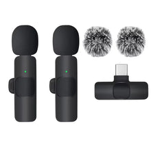 KEBIDUMEI 2.4G Wireless Lavalier Microphone Portable Audio Video