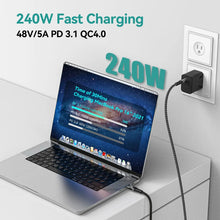 USB 5 Cable 80Gbps 240W 8K 60Hz For Thunderbolt Type C Fast Charging