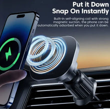 Magnetic Car Wireless Charger Air Vent Phone Holder 15W Fast Charging