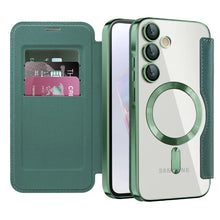 Luxury Flip Leather Card Clip Magnetic Phone Case for Samsung S26 S25