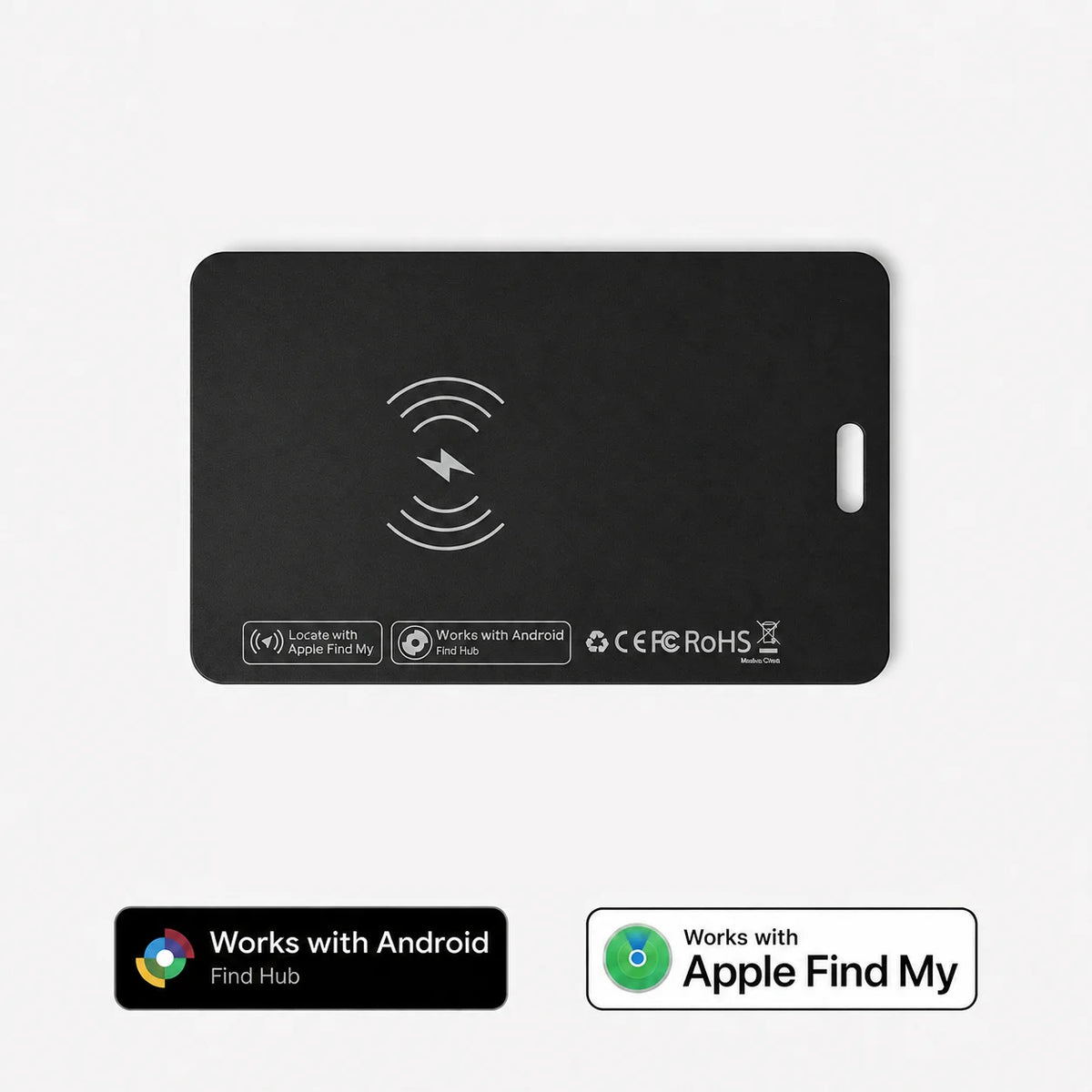 1 Pack Wallet Tracker Card, Rechargeable Ultra Thin Item Finder, iOS &