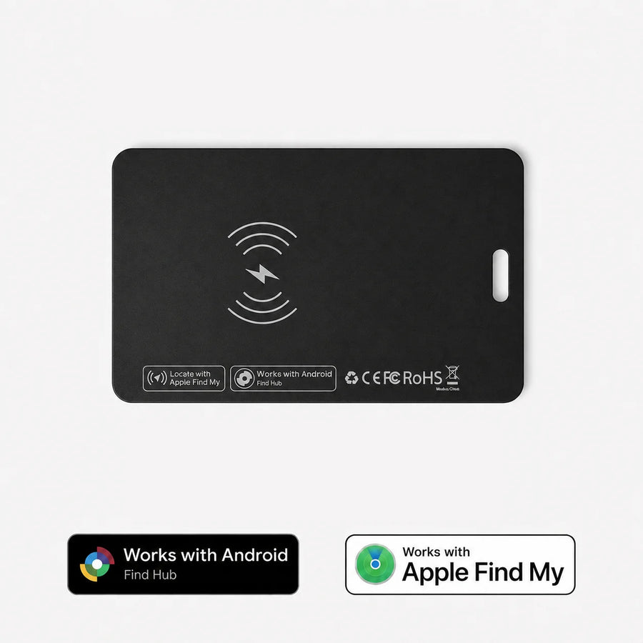1 Pack Wallet Tracker Card, Rechargeable Ultra Thin Item Finder, iOS &