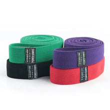 Elastic Fabric Long Resistance Bands Stretch for Exercise Set for