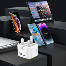 Super Charging Dual Ports PD A+C 20W 35W UK GB Home Travel USB C