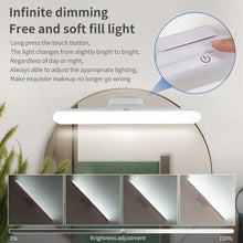 Led Makeup Mirror Lamp Touch Dimmable 3 Colors Rechargeable Magnetic