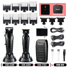 Kemei S9 Kit KM-2296 2299 1102 Men's Hair Clipper with Storage Bag Hair