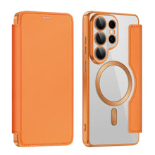 Transparent Flip Leather Magnetic Case for Samsung Galaxy S26 Ultra S25
