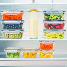 12/16/24pcs Reusable Food Storage Container with Lid, Sealed Plastic