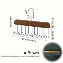 Wooden Sling Hanger Organizer with Multiple Hooks for Underwear Bras