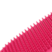 Pet Grooming Brush for Bath Massage, Silicone Bristle Deshedding Tool