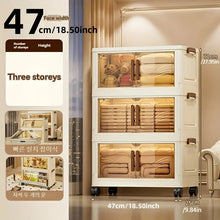 Foldable Storage Box with Clear Door - Spacious, Durable, and