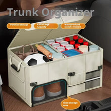 Universal Large Capacity Car Trunk Organizer 60L Foldable Car Storage