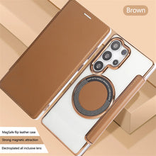 Leather Wallet Clear Magnetic Phone Case For Samsung Galaxy S26 S25 S24