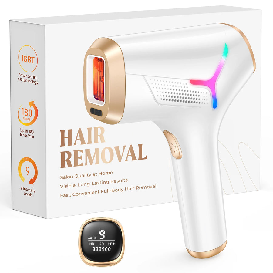 Laser Hair Removal 999999+ Fast flashes 3 In 1 IPL At Home Hair Remover