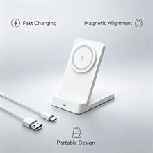 Portable Design Magnetic Alignment Wireless Fast Charging Stand For