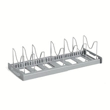 Expandable Kitchen Cabinet Pot Organizer Rack, Adjustable Divider