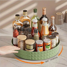 Rotating Spice Rack Organizer For Kitchen Cosmetics Storage Convenient