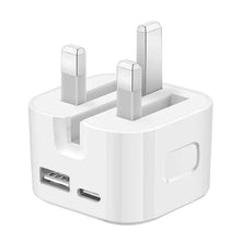 Super Charging Dual Ports PD A+C 20W 35W UK GB Home Travel USB C