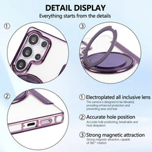 Magnetic Leather Kickstand Wallet Phone Case for Samsung Galaxy S26