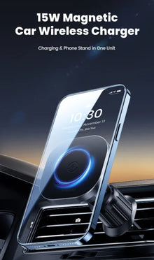 Magnetic Car Wireless Charger Air Vent Phone Holder 15W Fast Charging