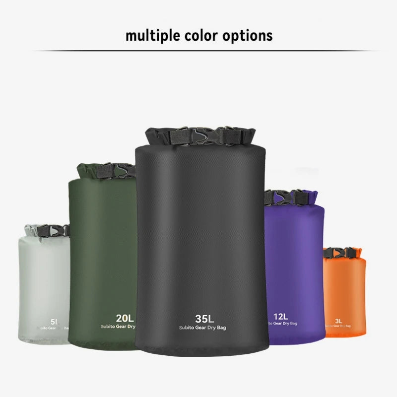 Waterproof Dry Bag,20L/35L Outdoor Stuff Sack,Nylon Fabric Durable Wet