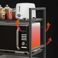 Retractable Microwave Oven Rack, Multi‑Tier Kitchen Countertop Storage