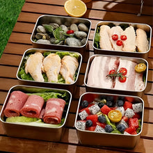 3/5/8pcs Stainless Steel Food Storage Containers Set With Lids