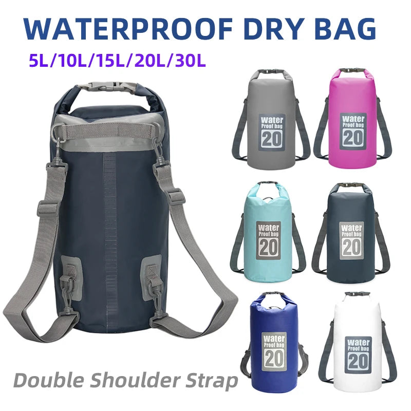 Dry Bag Waterproof for Women Men,5L/10L/15L/20L/30L Outdoor Sport PVC