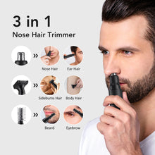 3 in 1 Mini Pocket Nose Hair Trimmer Painless Clipper Ears Hair Eyebrow