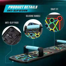 Prone board set, foldable portable multi-functional pole, home and gym