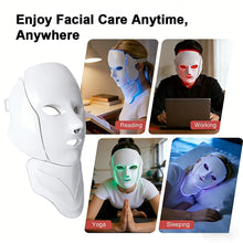 7 Colors Photon Face Neck Beauty Mask Wireless Facial LED Repair Skin