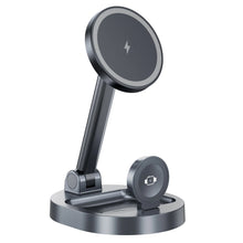 3 In 1 Magnetic Wireless Charger Stand Pad For Magsafe iPhone 16 15 14