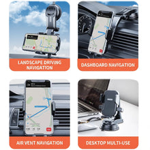 Car Phone Holder Mount Dashboard, 360° Rotatable Car Phone Stand with