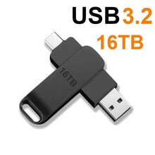 Lenovo USB3.2 USB Flash Drive 16TB OTG Pen High Speed Type-C Disk Real