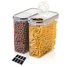 Cereal Containers Storage Set of 2/3/4 （2.5L 84oz）, Airtight Food for